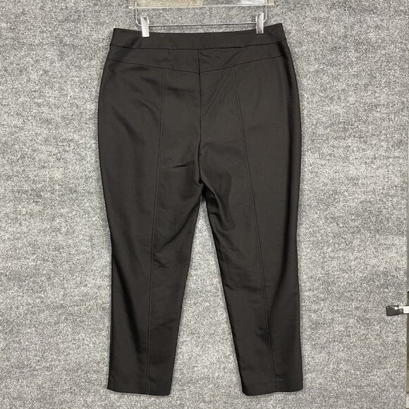 Chicos Pants Womens 2 Ankle Large 12 Black So Slimming Waist Panel‎ Stretch - Picture 3 of 16
